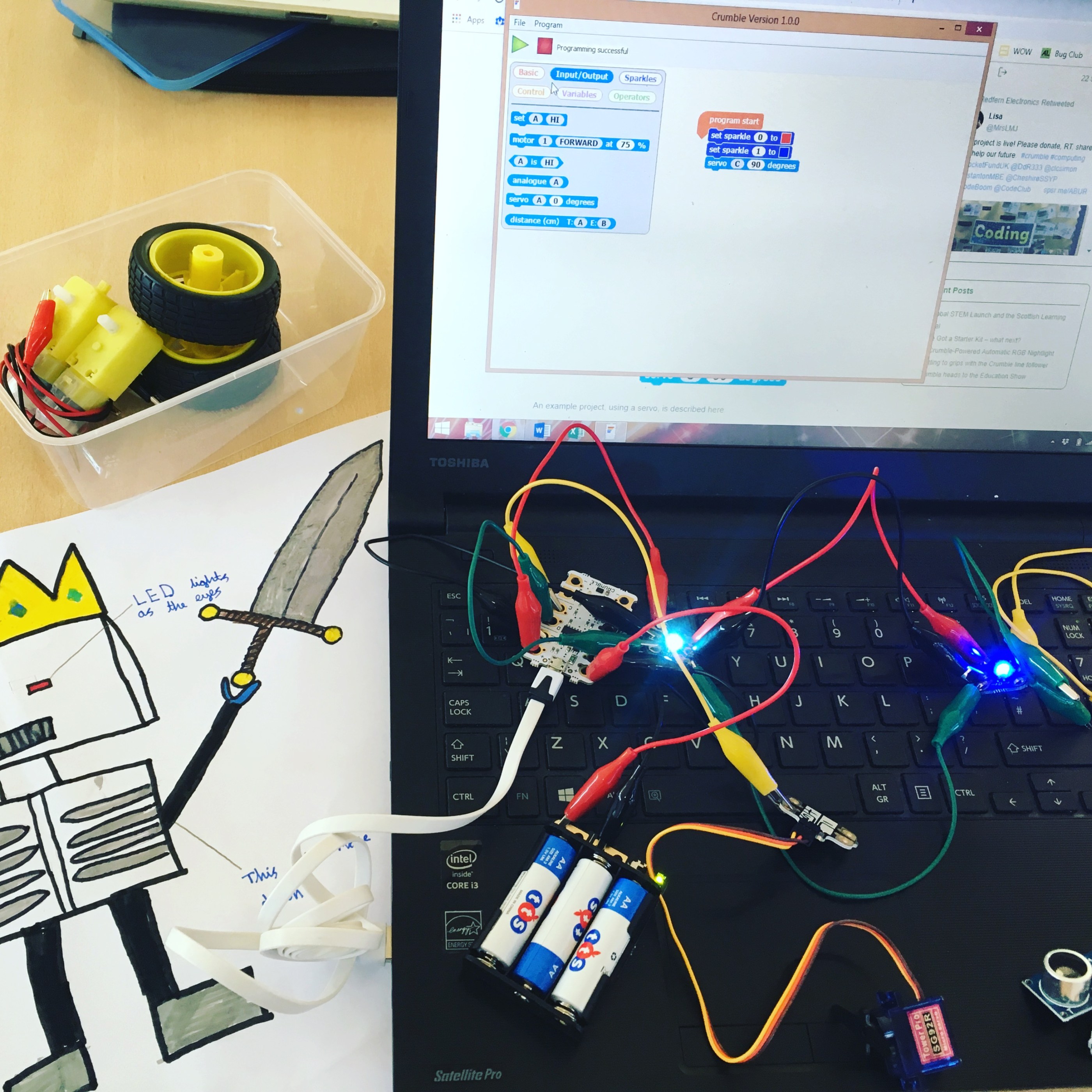 Free Training – Introduction to Physical Computing KS2 – (Crumble kits ...