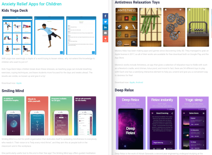 Anxiety Relief Apps Primary Computing