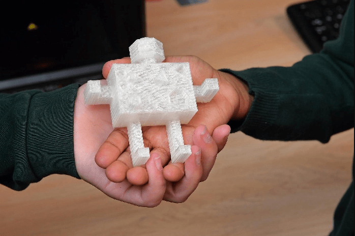 Photo courtesy of Portsmouth News - Primary Computing 3D Printing